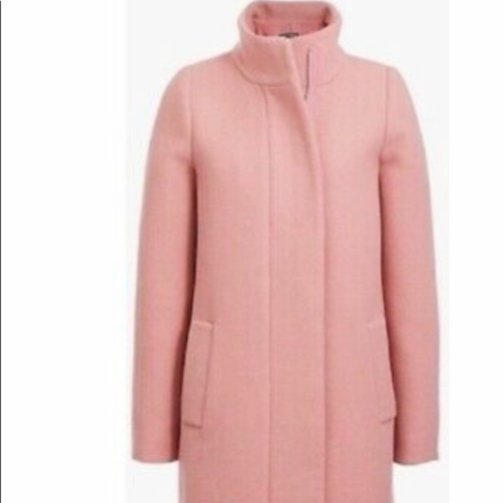 NWT JCrew Mercantile City Coat Pink Wool Sz 0